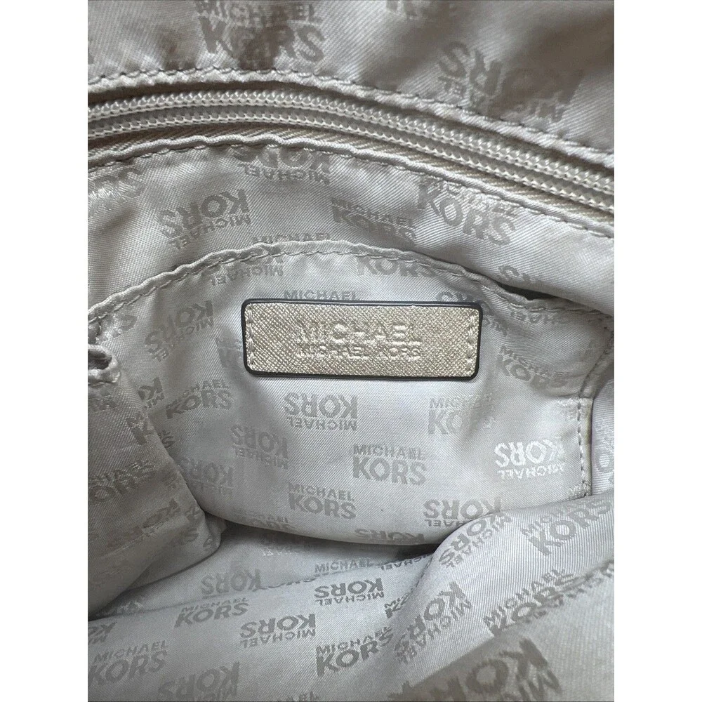 Michael Kors Large Gold Saffiano Leather Handbag Tote